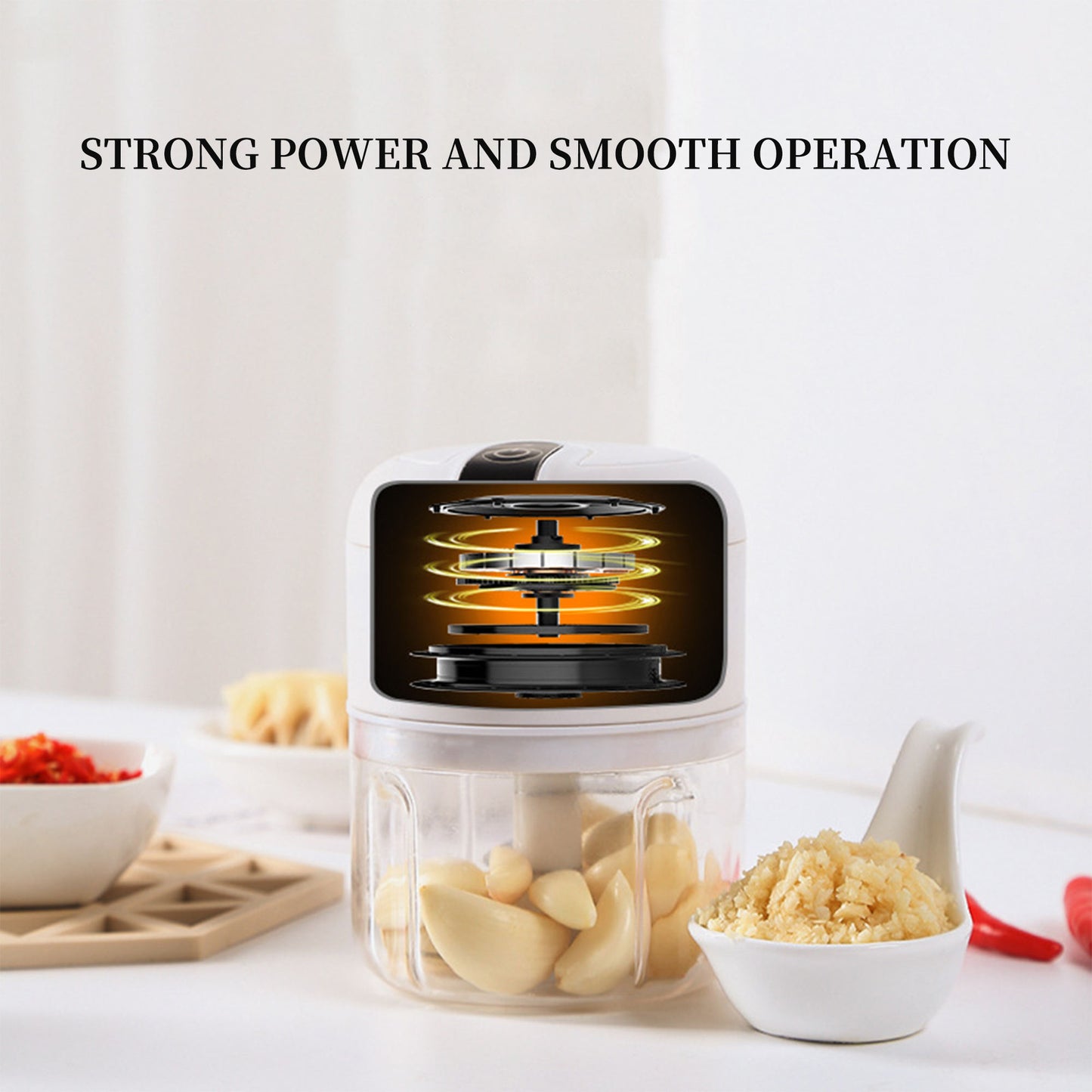 Hachoir électrique portable facile à nettoyer