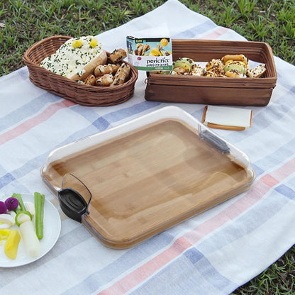 Plateau bambou pour fromage et charcuterie réutilisable