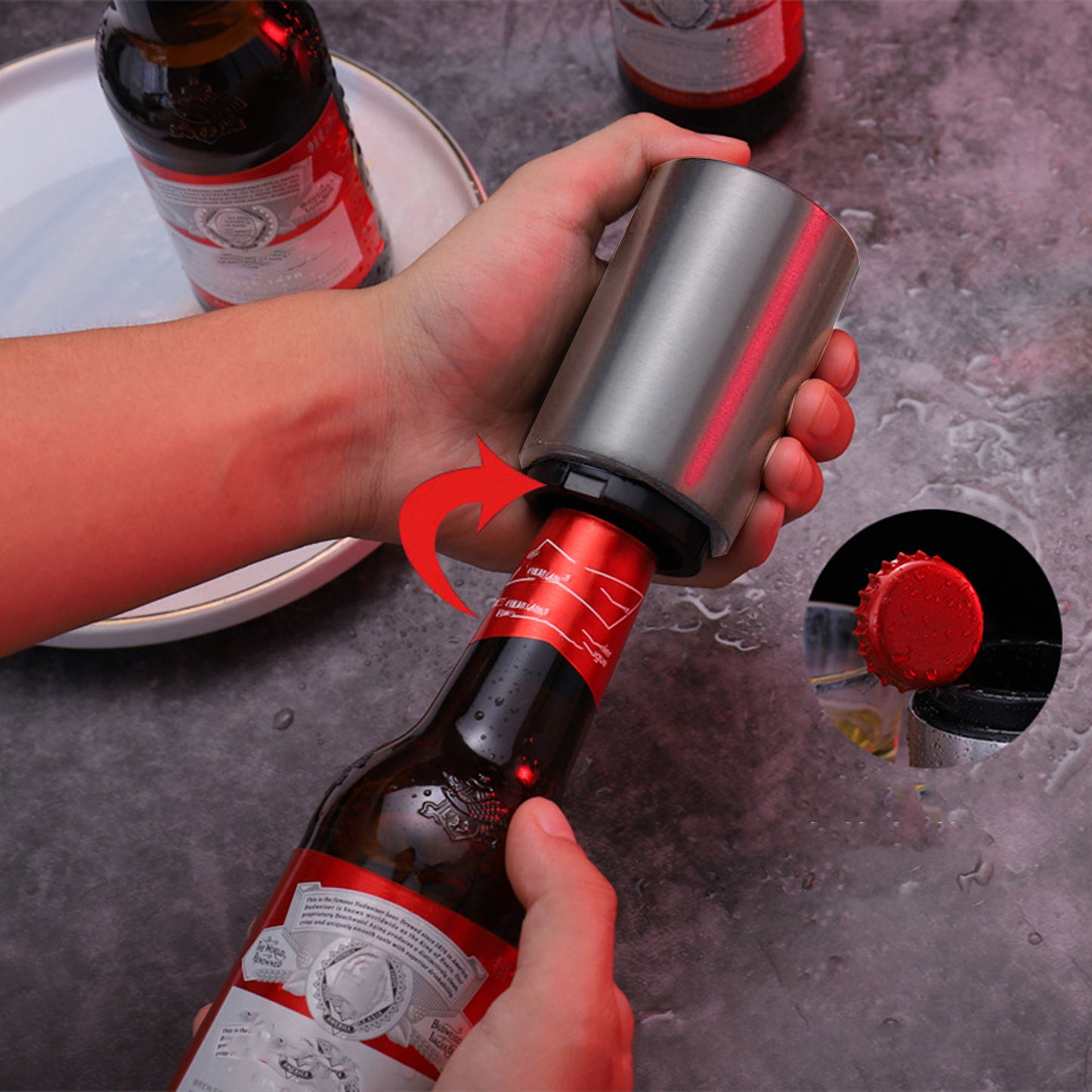 Décapsuleur automatique inox pour bar à domicile