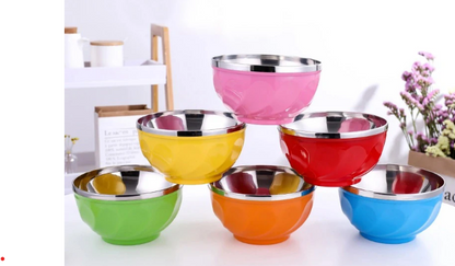 Bols inox multicolores pour apéro convivial APEWO