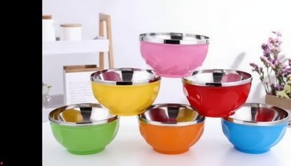 Bols apéro inox colorés empilables gain de place